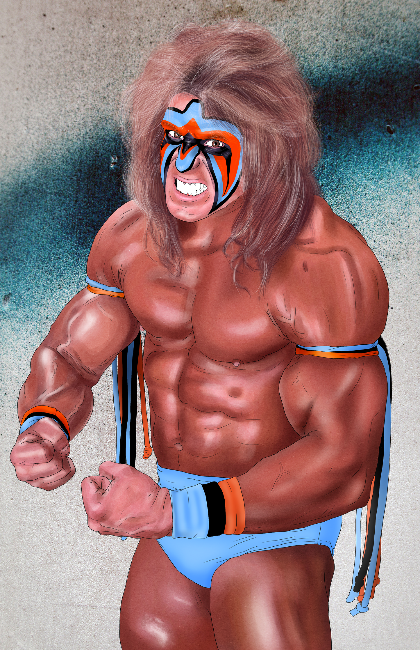 Ultimate Warrior 80s 11x17