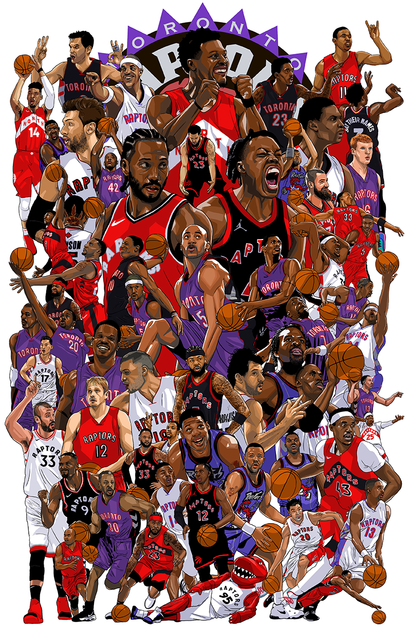 All-Time Raptors Illustration