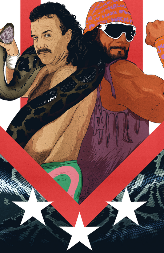 Rivalries: Jake The Snake Roberts vs Macho Man Randy Savage 11x17